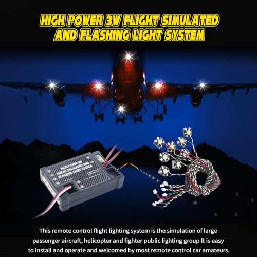 Luces intermitentes de RC GoolRC para evitar la pérdida visual de aviones a escala 5