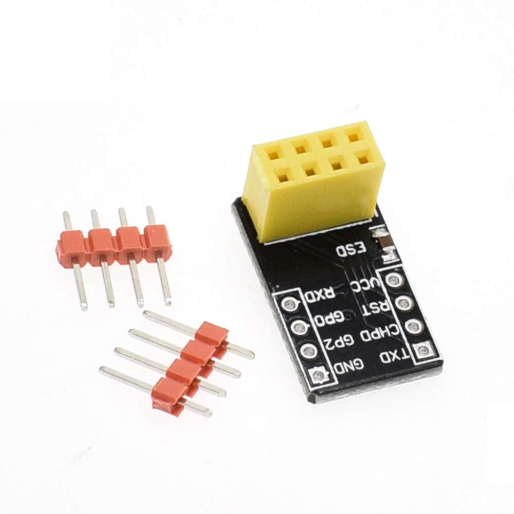INVENTO ESP8266 ESP-01S ESP-01 Wireless Transceiver Module Breakout Breadboard Adapter