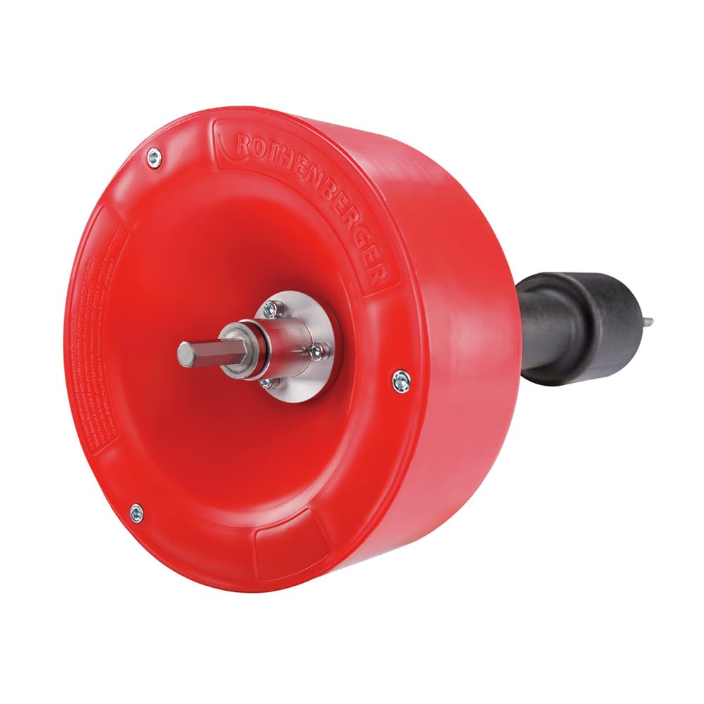 Rothenberger ROSPIMATIC CL Rohrreinigungs Kabelloses Set mit Zusatzspirale, 8mm Spiraldurchmesser, 0m-7.5m Arbeitsbereich Länge | 1000002299 | Rohrreinigung, Sanitär, Rohrreinigungskabel