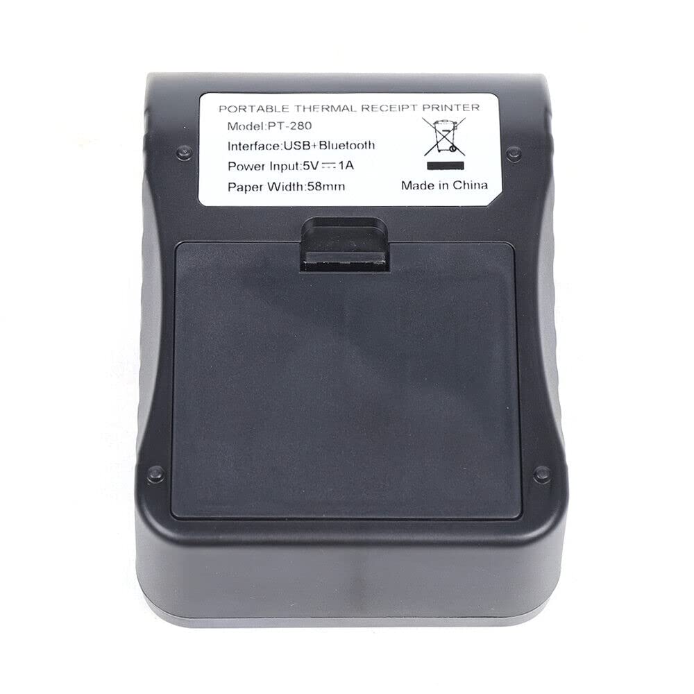 Produktbild von SENDERPICK PT-280 Bluetooth Thermodrucker – 48 Mm Druckbreite, 90 Mm/s, 203 Dpi, USB + Bluetooth, Für Belege, Etiketten, Quittungen, Mit Eingebautem Akku