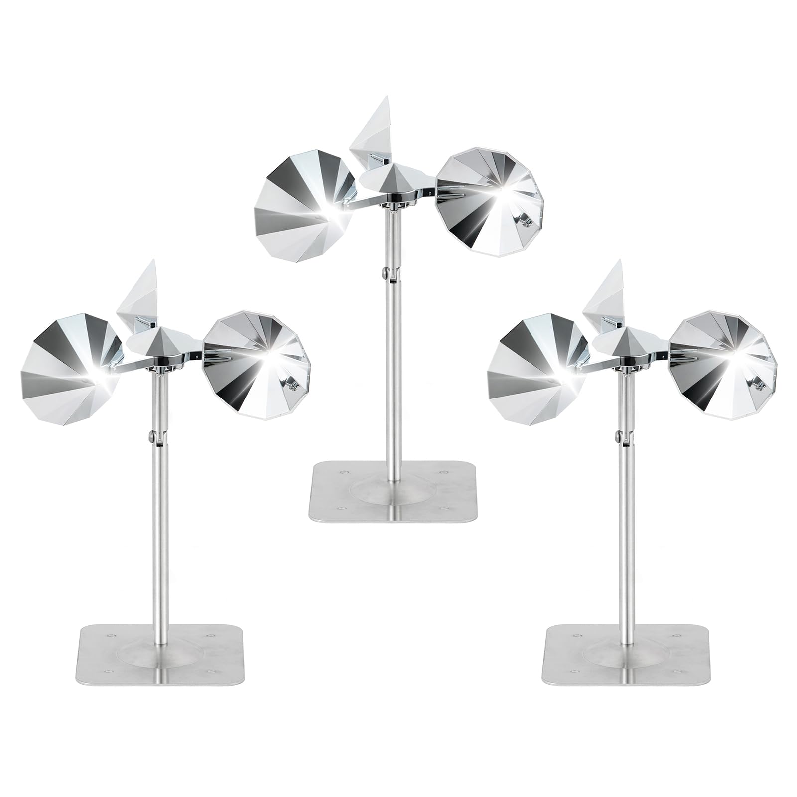 OFFO 3 PCS Bird Scare Reflective Device, Bird Reflector Keep Pigeon Woodpeckers and Sparrows Away for Outdoor Use Boats Roofs Gardens