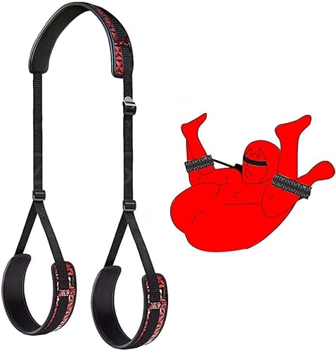 Sex Resistance Bands for Legs with Ankle Cuff Bed Bondage Restraints Kit for Couples King Bed Straps Hand Ties for Adult Play Leg Spreaders Bar Handcuffs Set for Bedroom Blindfold Sweatshirt 1107K