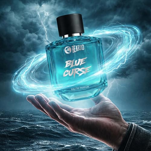 Image of BEARDO Blue Curse Perfume for Men,100ml | Long Lasting Fragrance | Eau De Parfum for Man | Bold & Irresistible Fragrance | Premium Perfume | Perfume for Man | Gift for Men | Gift for boyfriend