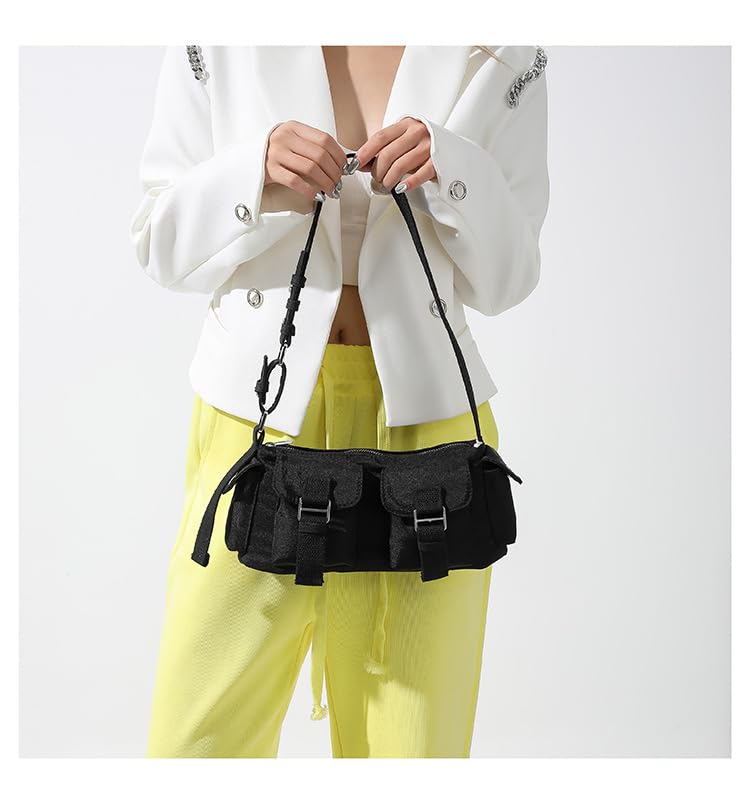 Small Casual Y2K Nylon Shoulder Bags Top Handle Women Purses And Handbags, Shoulder Bag Y2K Purse, Cute 90s Purse4