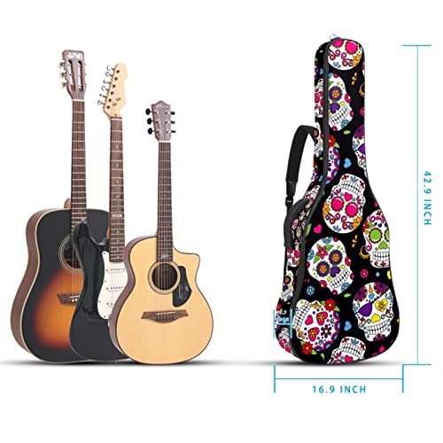 Housse étanche pour guitare acoustique avec double bandoulière et poche pour fête sur le drapeau canadien, Multicolore… - Les Beatles, Paul McCartney, John Lennon, RIngo Starr, George Harrison Housse étanche pour guitare acoustique avec double bandoulière et poche pour fête sur le drapeau canadien, Multicolore… – Image 6