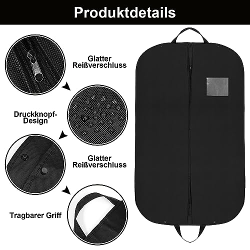 Livdouyu 2 Stück Kleidersäcke mit Schuhbeutel, 120 x 60cm Kleidersack mit Reißverschluss Wasser Staubdichter Kleidersäcke Faltbarer Staubschutz zur Aufbewahrung Kleiderhülle für Kleider Hemden