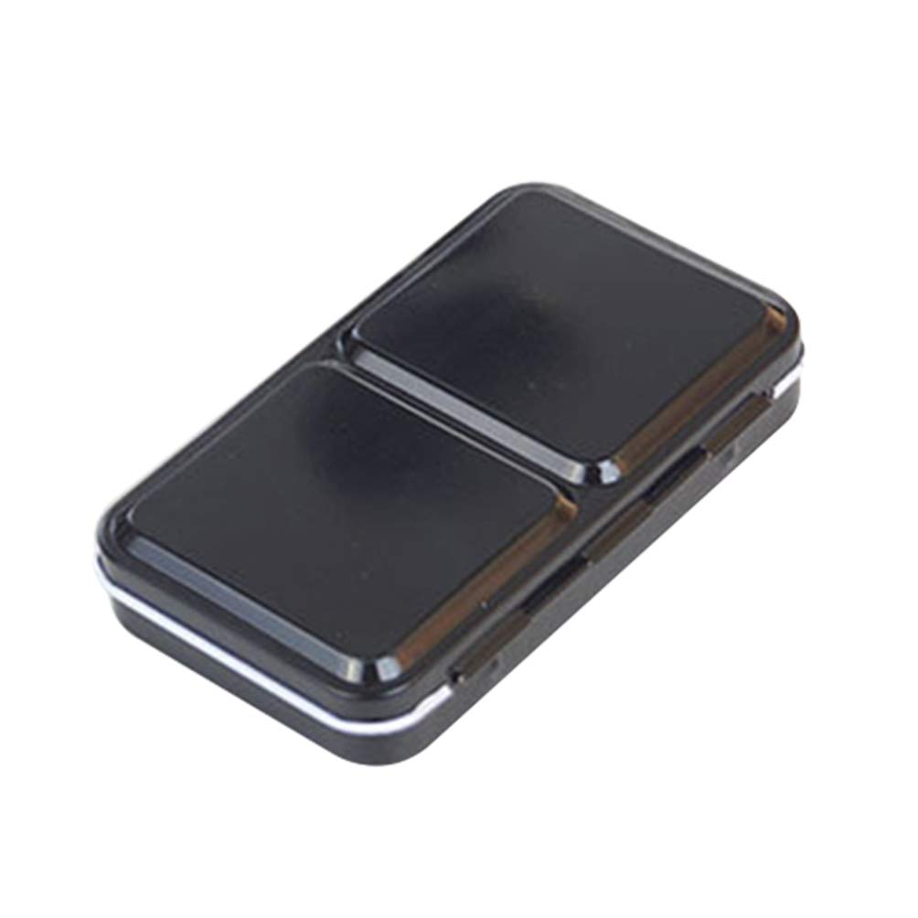 ULTNICE Caja de pintura vacía para acuarelas, caja de hojalata, caja de hierro, caja de acuarela, caja de acuarela, bandeja para 12 mitades sartenes para viajeros, artistas y estudiantes