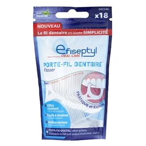 Efiseptyl Tandflossers – 18 flossers, twee verpakkingen