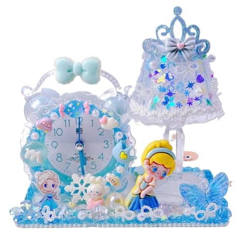 子供用DIY目覚まし時計自作かわいい時計女の子学生教育目覚まし手作りおもちゃ材料パッケージ (スタイル6)