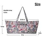 IwIeIaIrI Yoga Mat Bag Zipper Gym Accessories Gifts for Women,Large Exercise Mat Straps Pockets Yoga Bags and Carriers Fits Most Your Workout Stuff - Image 2