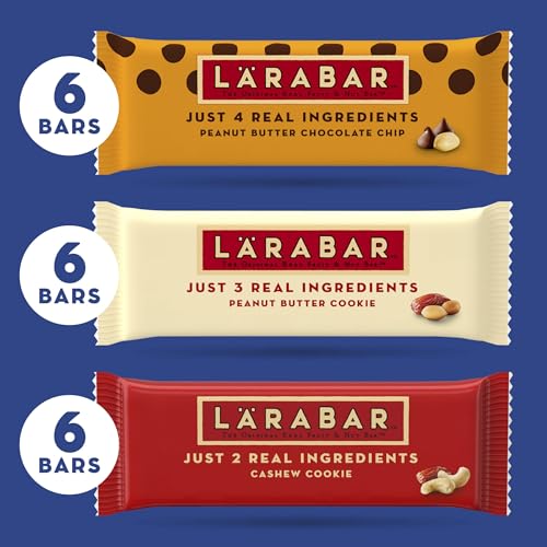 Image of Larabar Fruit and Nut Bars Variety Pack, Gluten Free and Vegan, 30 oz, 18 Ct