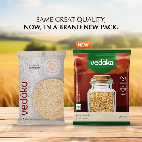 Image of Amazon Brand - Vedaka Poppy Seeds (Khus Khus), 200g