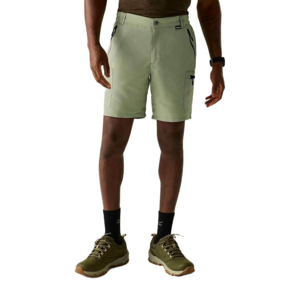 Regatta Mens Leesville III Walking Shorts Water Repellent Walking Hiking Light Sage