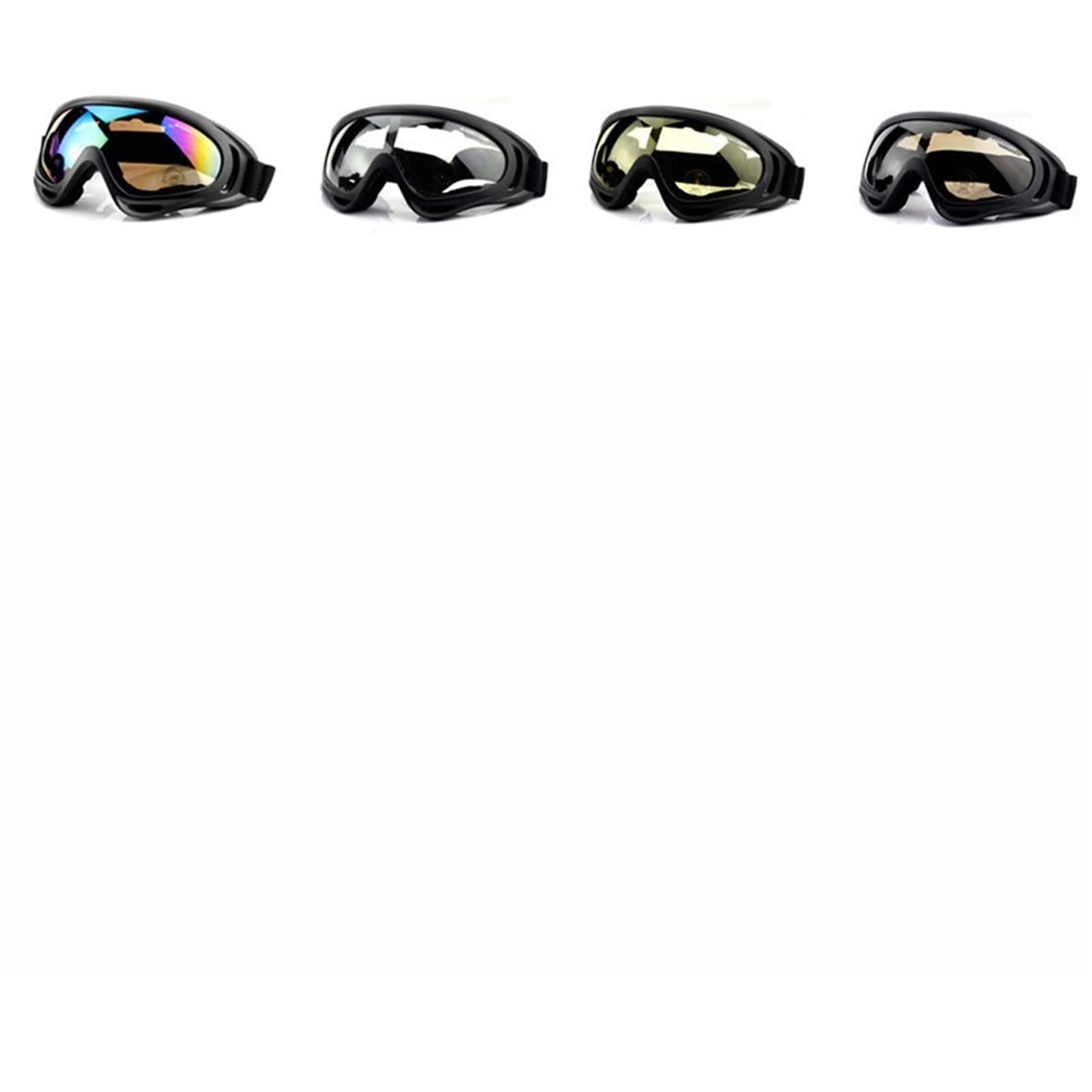 DieffematicHXJ Gogle narciarskie Full-piece Goggles Sports Outdoor Ski Riding Goggles Folding Goggles (Color : Red)