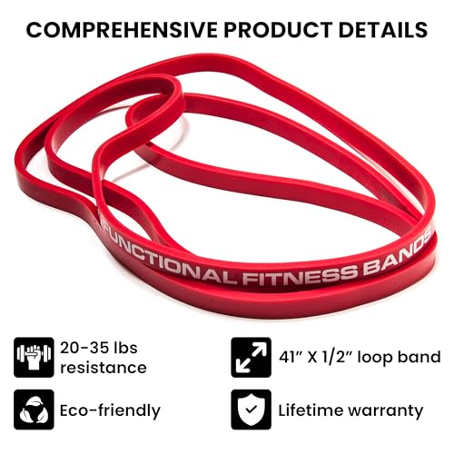 Image of Functional Fitness Pull Up Bands Resistance Bands | Exercise Bands for Working Out | Long Stretch Bands for Exercise, Training Bands, Resistance Bands for Stretching