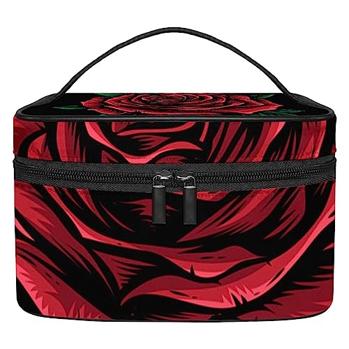 Trousse de voyage cosmétique Fleurs de Roses idéale pour vos week-ends et vacances d'été