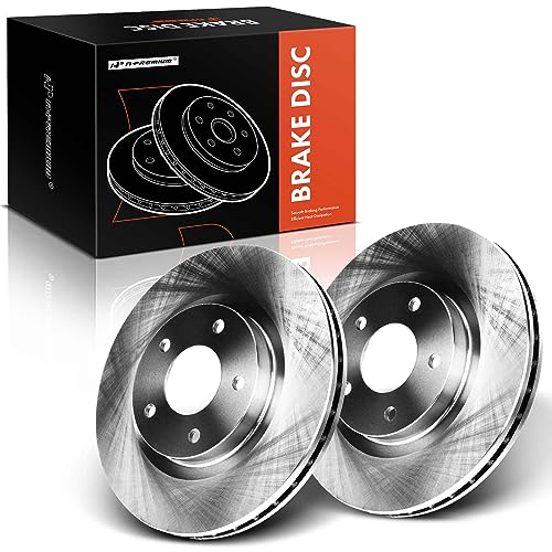 A-Premium 11.57 inch (294mm) Front Vented Disc Brake Rotors Compatible with Select Jeep, Dodge, Chrysler and Mitsubishi Models - 200, Sebring, Avenger, Caliber, Compass, Outlander, Eclipse, Galant by A-Premium - Used condition - US$38.28