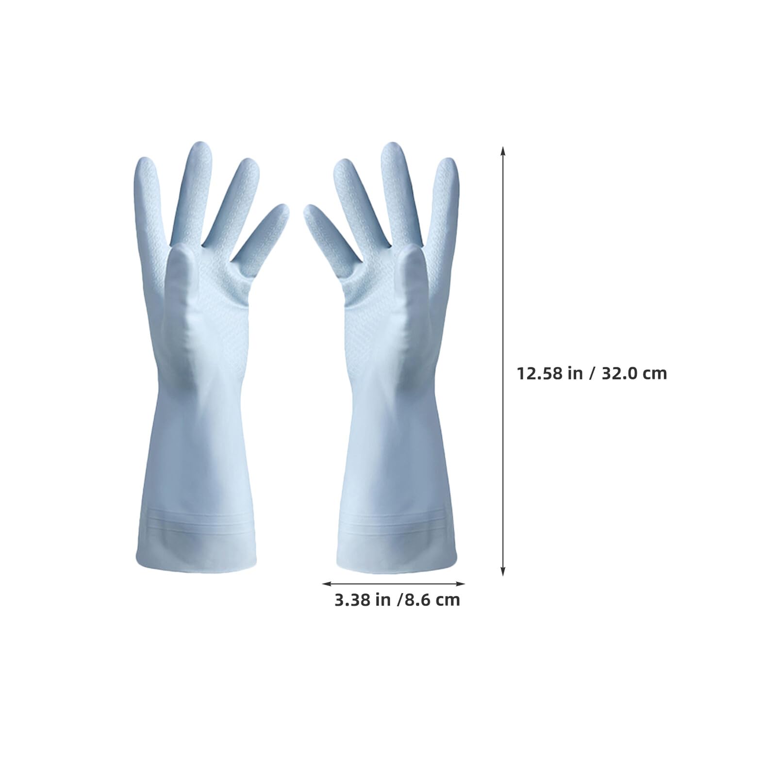 6 Paia Guanti di Pulizia riutilizzabili Guanti da Cucina riutilizzabili in Cucina PVC