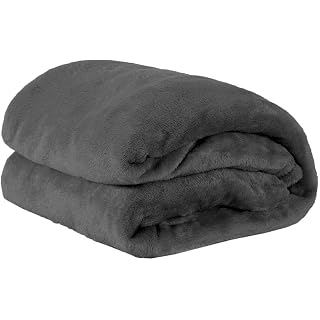 Coberta Manta Soft Casal Corttex Microfibra 1,80 x 2,00 m (Cinza Chumbo)