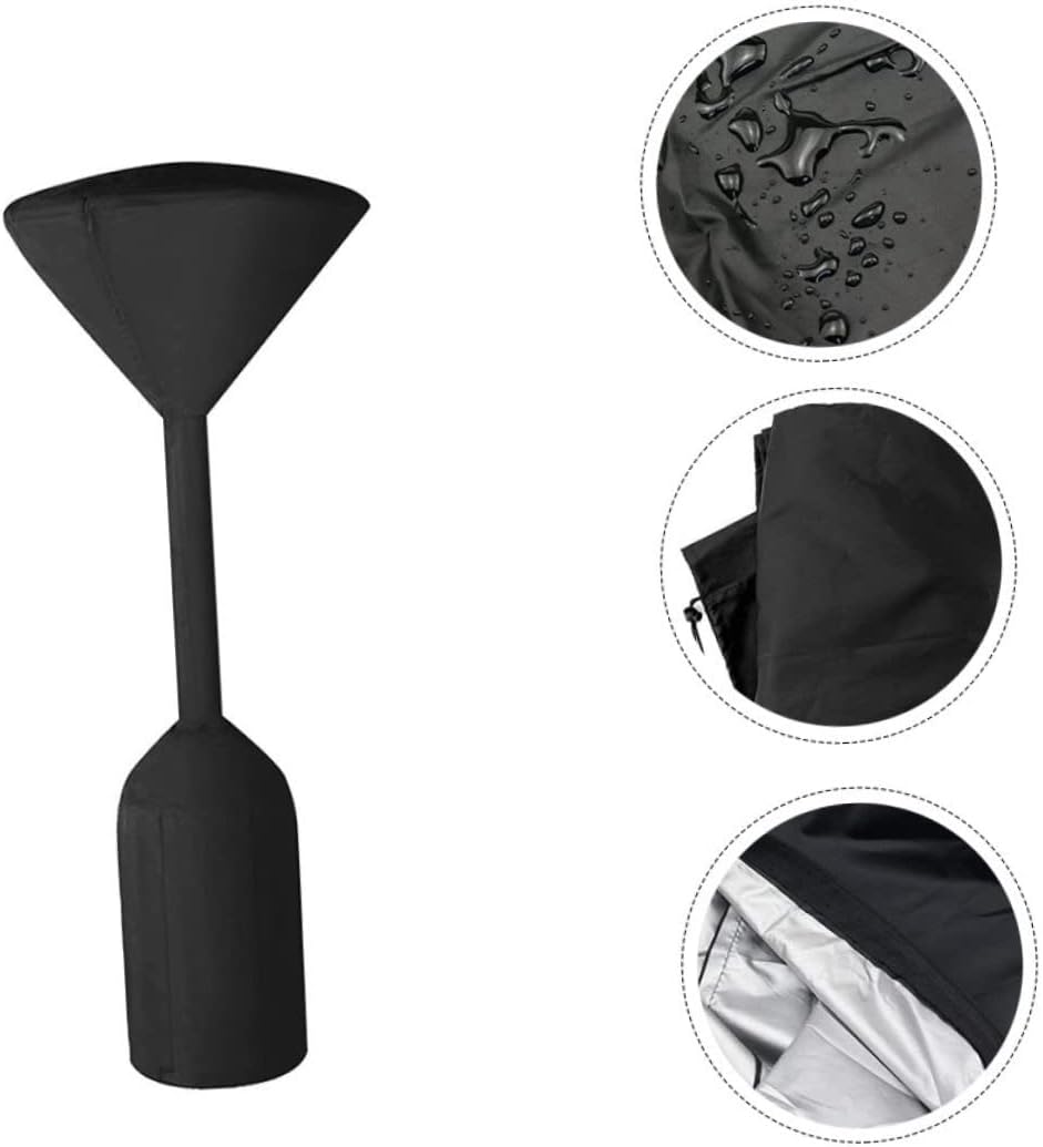 YARNOW Waterproof Outdoor Heater Cover Zippered Patio Heater Protection for Rain Dust and Sun Sturdy 210D Oxford Fabric