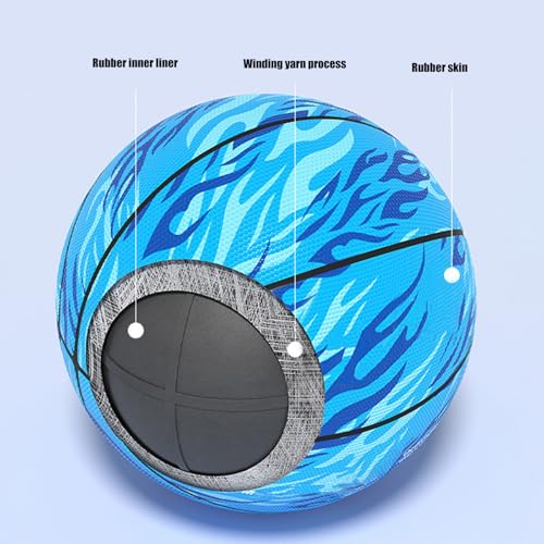 Balón de baloncesto para niños de goma duradera e impermeable para exterior 4