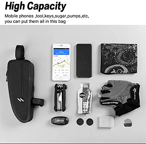 Bolsa de bicicleta impermeable SSDD viga superior protección total de 1L 3