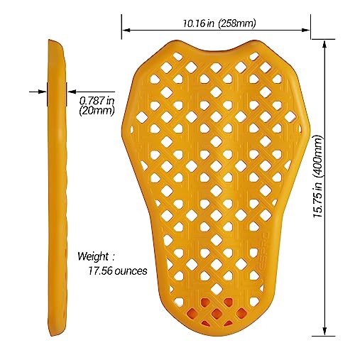 Surlim Ce Level 2 Motorcycle Armor Motorcycle Back Protector Ce Back Armor For Motorcycle Jackets Inserts Pads thumb #4