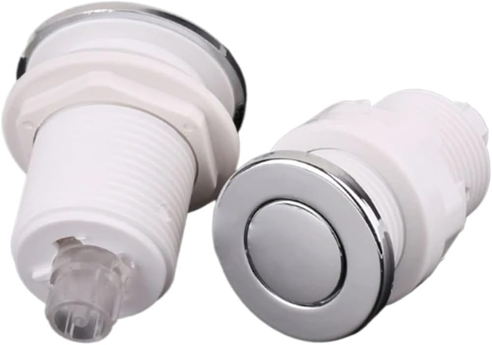 Pneumatic Switch On Off Push Air Switch Button 28mm/32mm For Bathtub Spa Waste Garbage Disposal(28MM)