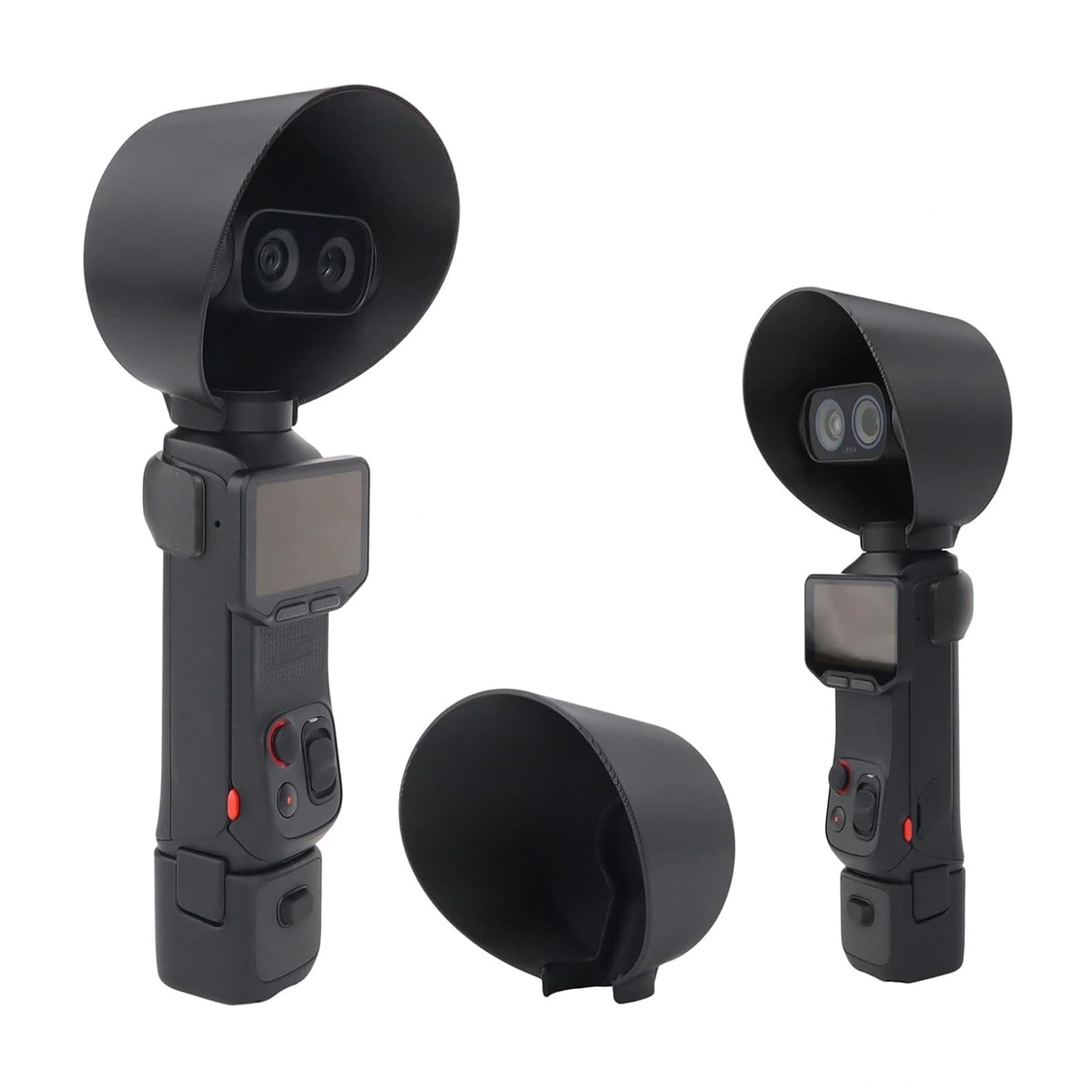 Paraluce Luna Anti Glare Camera Lens Hood For Ultra Snap On | Luna - Paraluce ultra antiriflesso per fotocamera, supporta rotazione a 360° e flip dello schermo per riprese flessibili