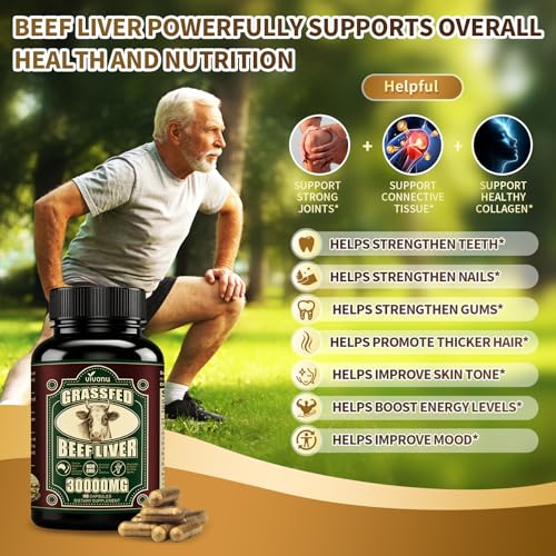 Image of VivoNu Beef Organ Supplement for Women, per Serving Beef Organs with Bovine Liver, Ovary, Uterus, Kidney, Heart, Bone & More, 100% Grass Fed, Balance Hormones*, Energy* (360 Capsules)