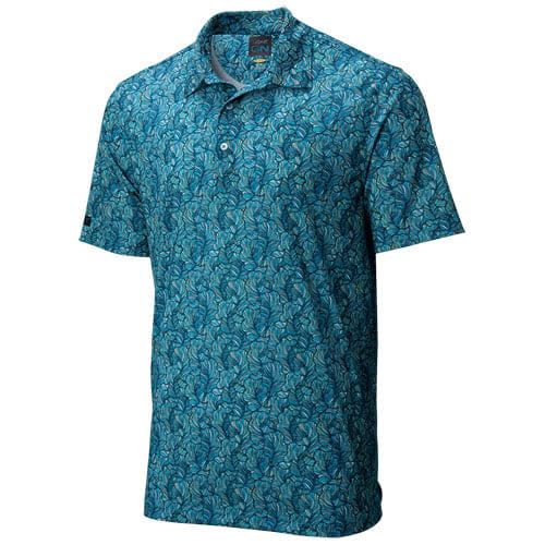 Greg Norman Men's Floreana Golf Polo Blue L2