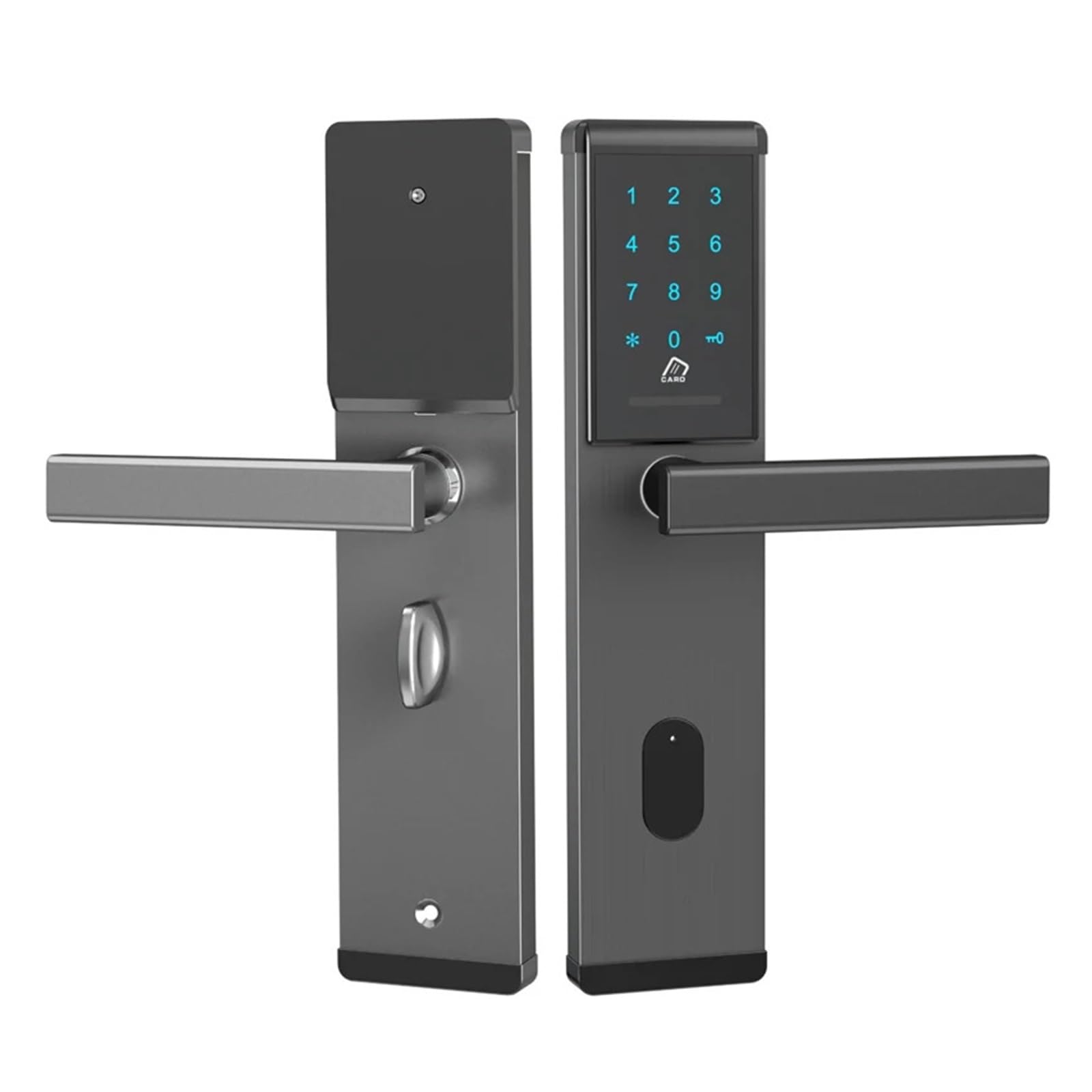 Smart Door Lock, Bluetooth Intelligent Password NFC Card Digital Lock Keyless Access Lock for Rental House(Nero)