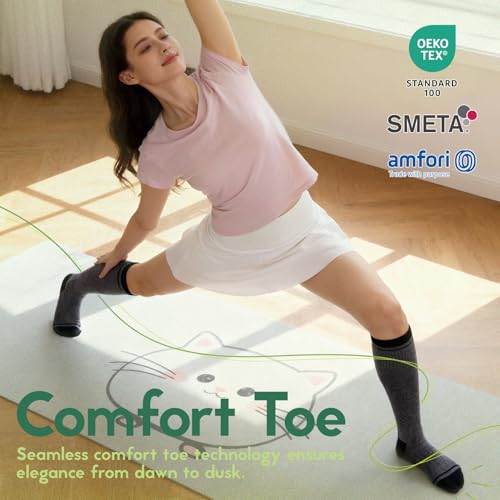 Image of Compression Socks Women & Men 15-20 mmHg for Flying
