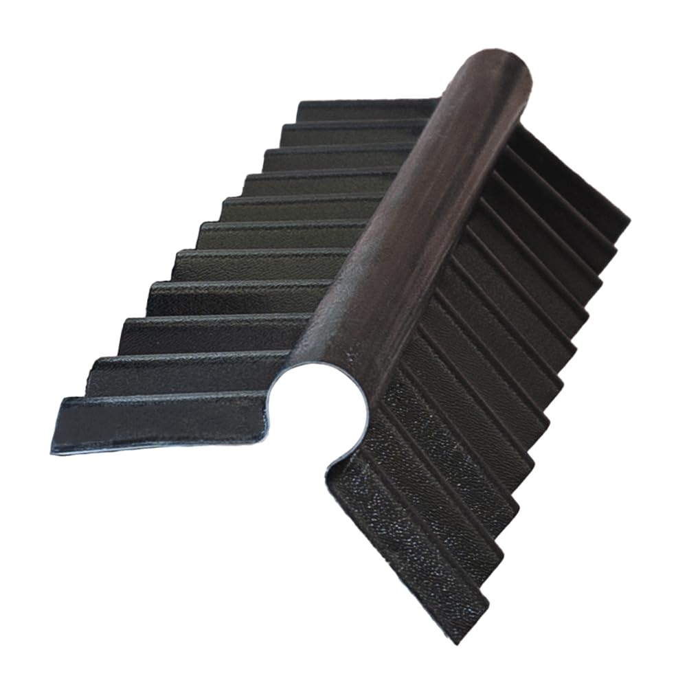 Black PVC Ridge Cap for CorruPlast Corrugated Roofing Sheets – Profile 76/18 – 800mm