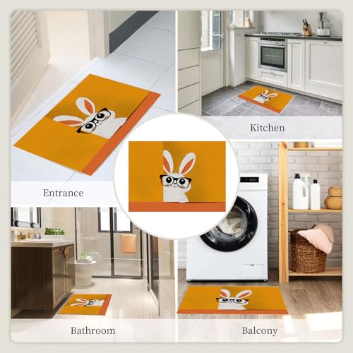 Tapis poils courts mignon lapin blanc une touche de douceur - 8