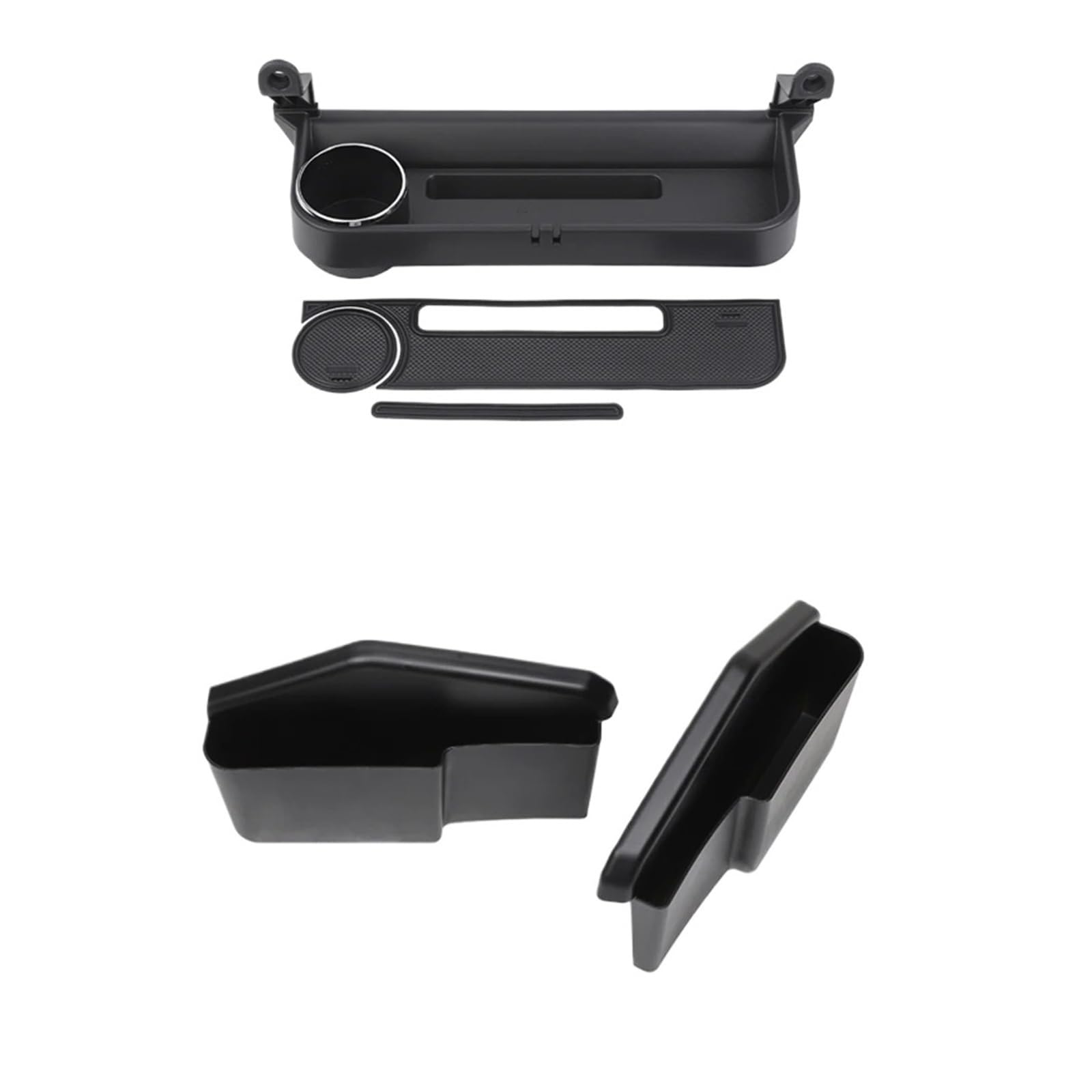 Espyn Black-3Pieces Car Co-Pilot Handle Expansion Storage Box Gear Shift Phone Holder Tray For Suzuki For Jimny Jb64 Jb74 2019-2025 Universal Interior Accessories(Black-3Pieces)
