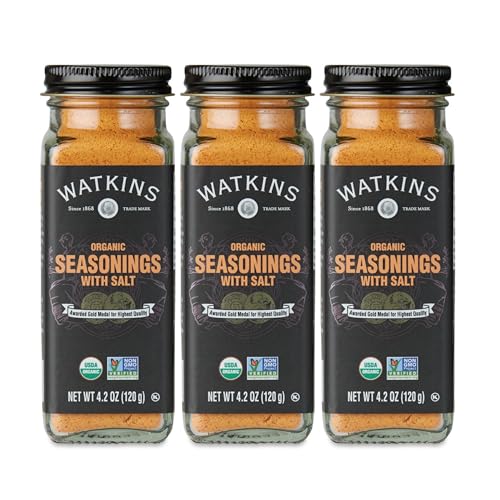 Image of Watkins Organic Seasonings with Salt, 4.2 Ounce, Pack of 3