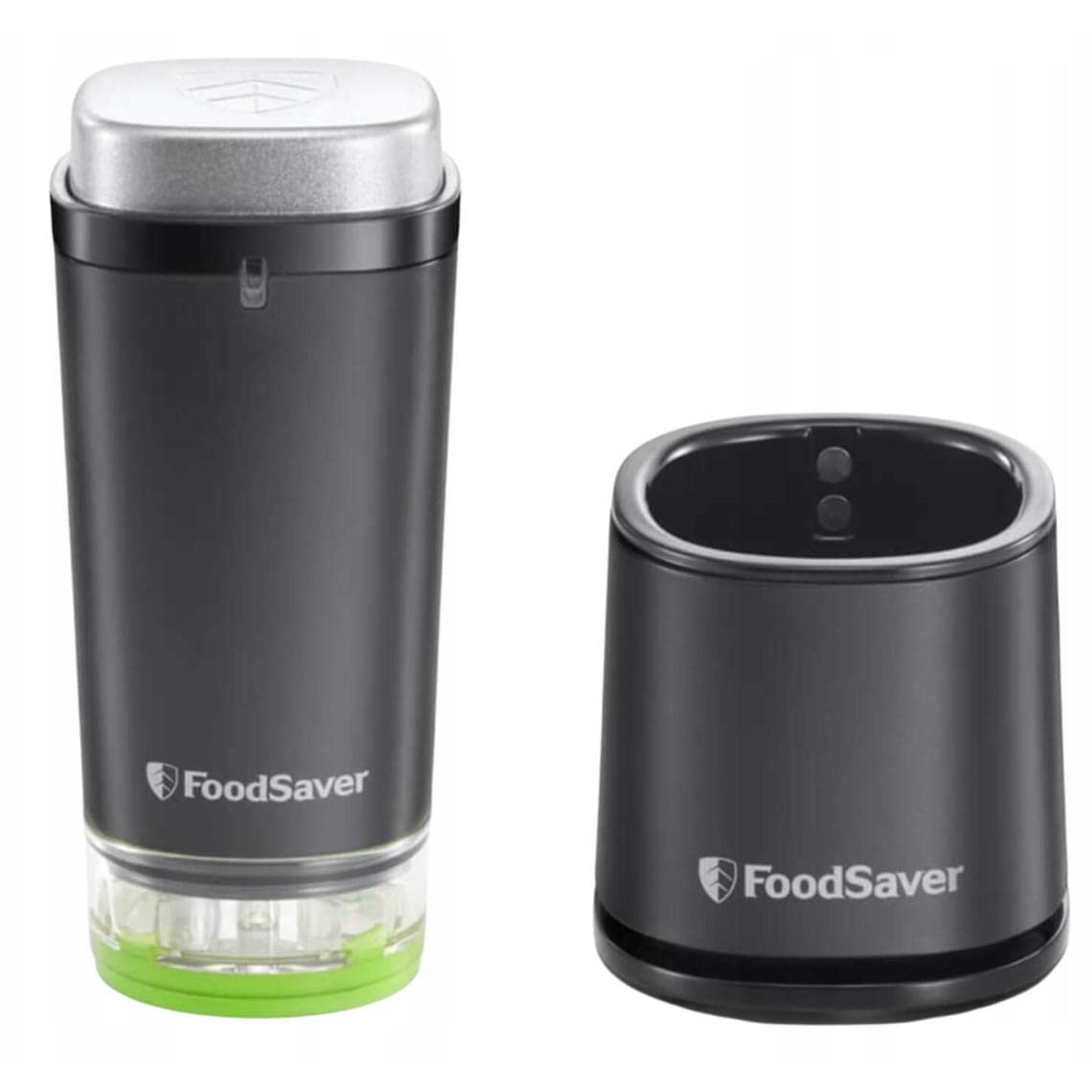 FoodSaver Wireless Handheld Vacuum Sealer for Sealing Food with Charging Station | Mini Vacuum Sealer with 1 Container for Canning and Marinating and 5 Fresh-Keeping Vacuum Bags [VS1199X]