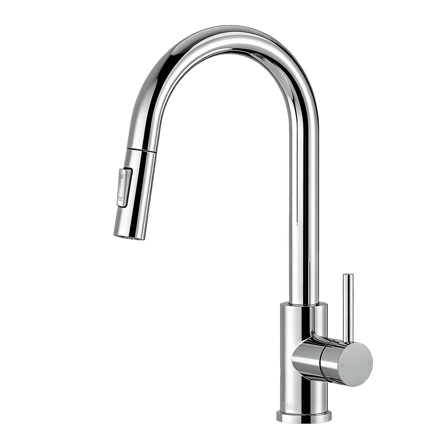 Tohlar Kitchen Sink Mixer Tap with Pull Out Sprayer Chrome, 2 Spray Modes Hot and Cold Mixer Tap for Kitchen Sink Single Handle Faucets