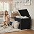 Acurax 78 Gallon Deck Box Outdoor Indoor Waterproof Storage Box for Patio Furniture, Pool Accessories, Garden Tools, and Cushion Storage, Black
