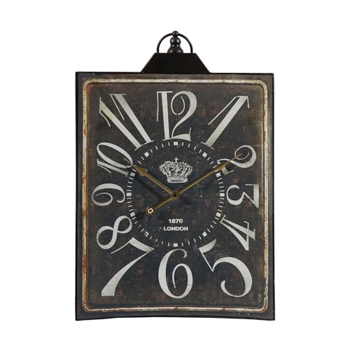 Large Vintage Black Rectangular Clock product image