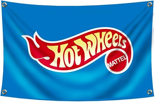 Kasflag Bandera de ruedas Hot Banner de 3 x 5 pies  35.4 x 59.1 incolor vibratoimpresión HD Cartel de poliéster 150D para habitación de