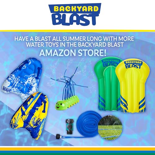 BACKYARD BLAST: Riesige 9,2 m Wasserrutsche mit Stoßfängern, Spritzzone & aufblasbaren Fahrern – Sommer-Spaß für die ganze Familie! – Bild 8