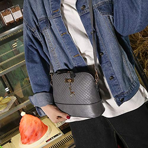menolana Bolsa de Ombro Casual Feminina de Couro para Viagem Diária Bolsa Crossbody com Alça Removív