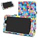 Produktbild Mama Mouth vodafone smart tab Mini 7 / ALCATEL pixi 4 7 hülle, Folding Ständer Hülle Case mit Standfunktion für 7" vodafone smart tab Mini 7 / ALCATEL pixi 4 7 Android Tablet 2016,Stained Glass