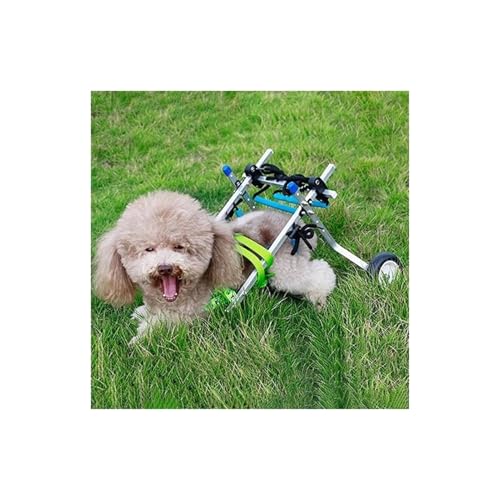 Dog Wheelchair Small Dog/cat Wheelchairs Hip Support, Teddy, Corgi Assisted Walker Aid for Injured Hind Legs, Doggy Rehabilitation Walking Exercise Wheels(XX-Small)