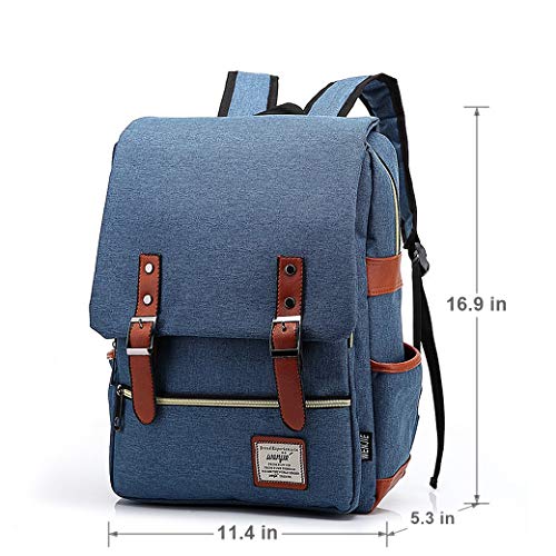 Denim Blue School Laptop Backpack British Style Daypacks Waterproof Oxford Shoulder Bags For Men Women Travel Outdoor Sport Rucksack #TOP5