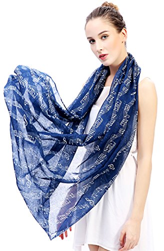 Lina & Lily Musical Note Print Women's Infinity Scarf Lightweight4