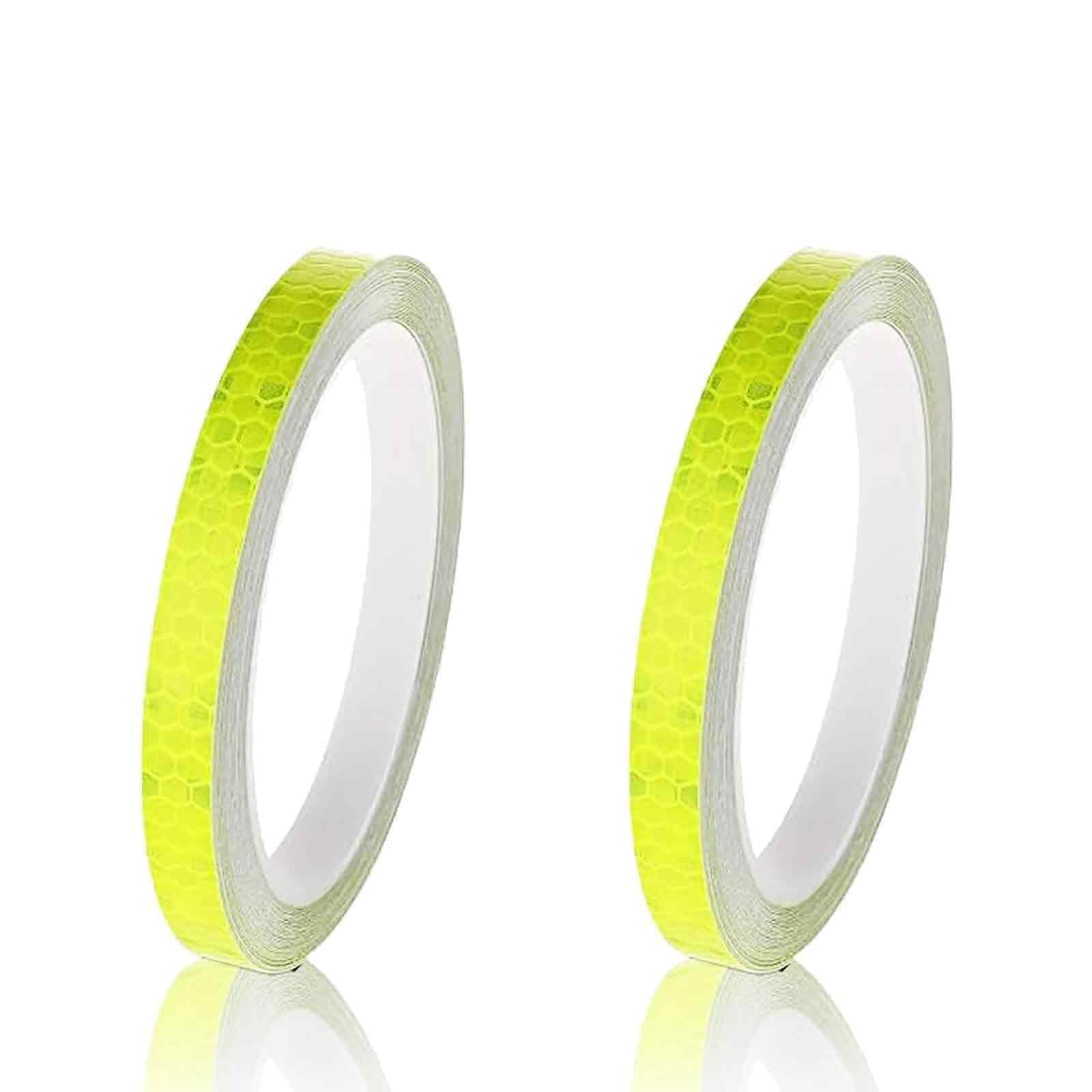 Reflective Tape 2 Roll Fluorescent Tape Outdoor Waterproof Reflective Strip