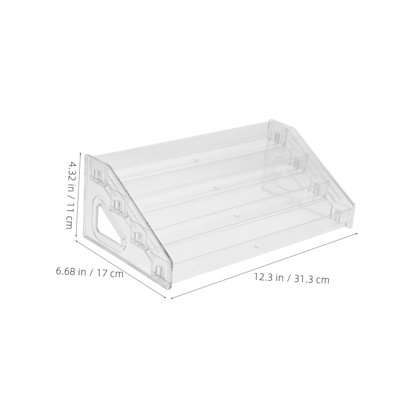 Housoutil Tiered Spice Shelf Cookie Stand Greeting Card Organizer Versatile Acrylic Display Rack